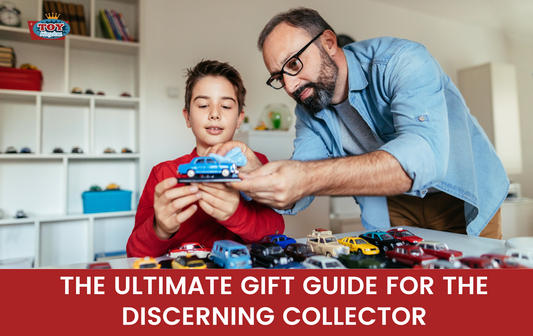 The Ultimate Gift Guide for the Discerning Collector title page, father and son