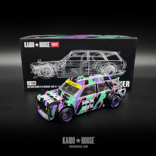 Mini GT - 1:64 Datsun 510 Wagon 510 Pro Street HKS V1 Kaido House