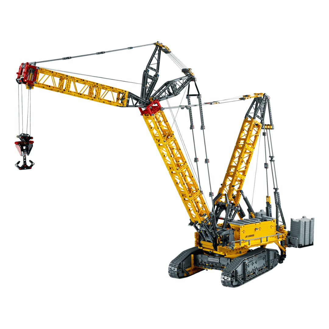 42146 lego grey and yellow crane with phone connection controls build suggestion