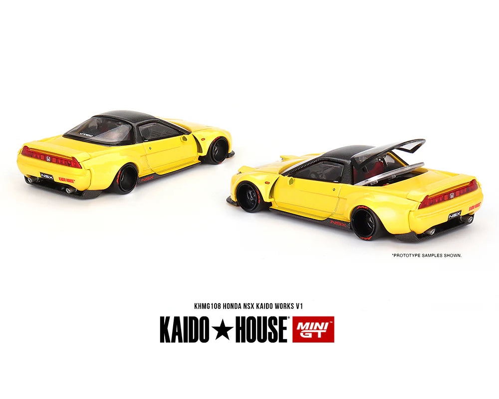 Mini GT - 1:64 Honda NSX Kaido Works V1 Yellow