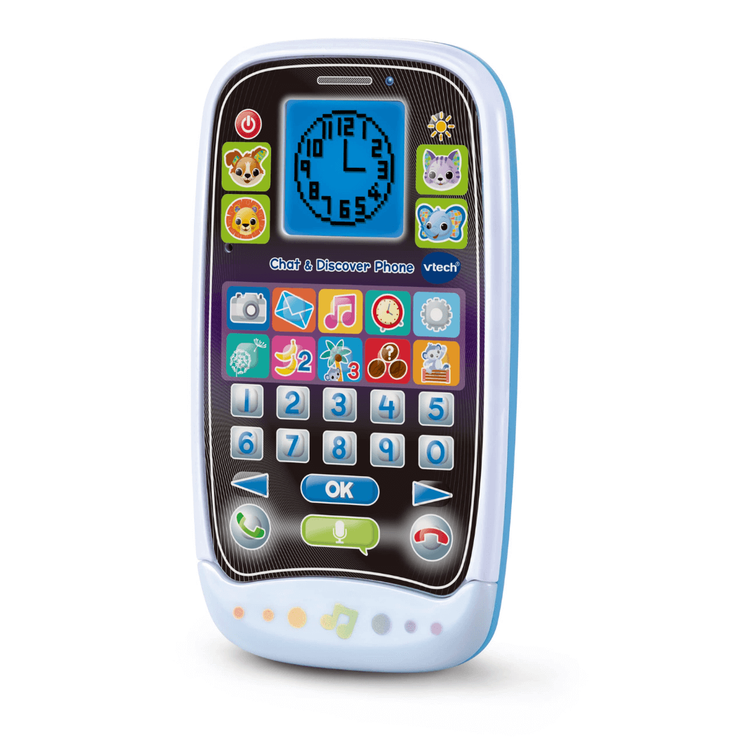 Vtech chat and discover phone interactive pretend phone for preschoolers in packaging at toyworld lismore