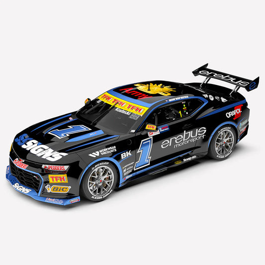 Authentic 1:18 Kostecki Erebus Motorsport #1 Chevrolet Camaro ZL1 - 2024 Perth SuperSprint Throwback Livery