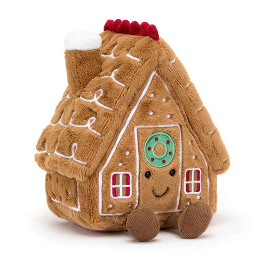 Amuseable Gingerbread House Jellycat Brown