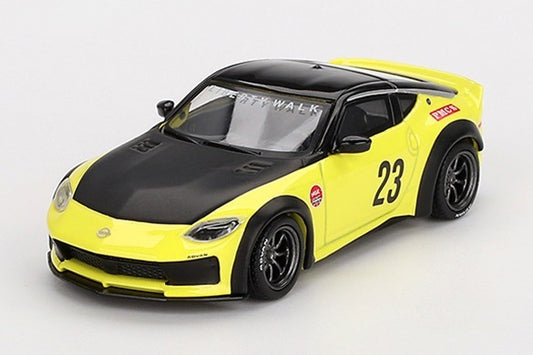 Mini GT - 1:64 Nissan Z LB Nations Works Ikazuchi Yellow