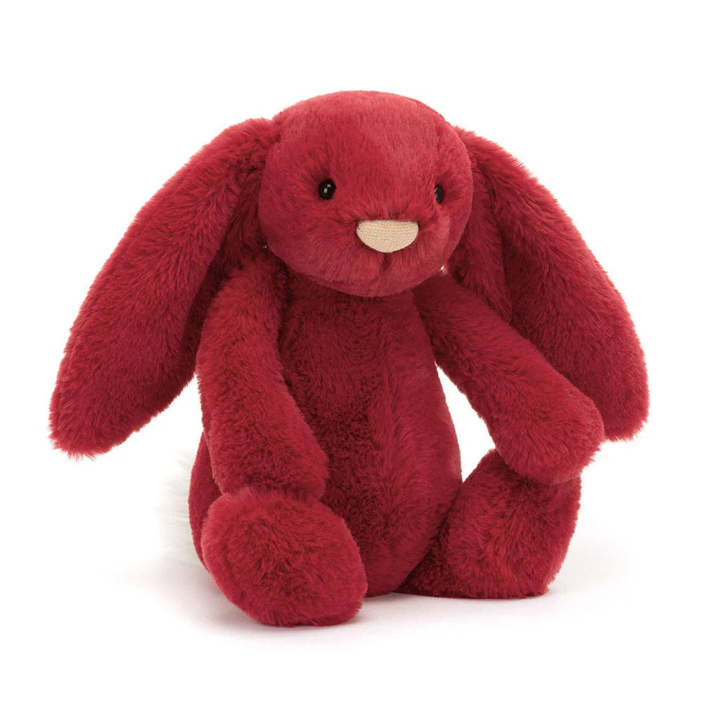 Bashful Luxe Bunny Scarlett Jellycat Red