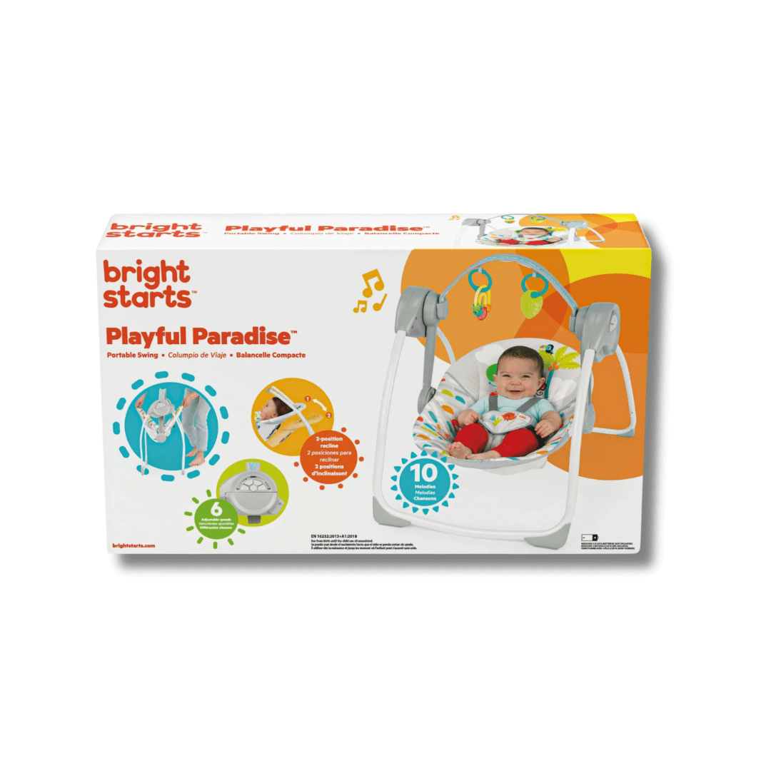 Bright Starts - Playful Paradise Portable Swing