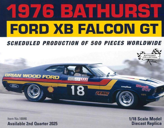 CC - 1:18 Carter Winter 1976 Ford XB Falcon Bathurst Car Blue