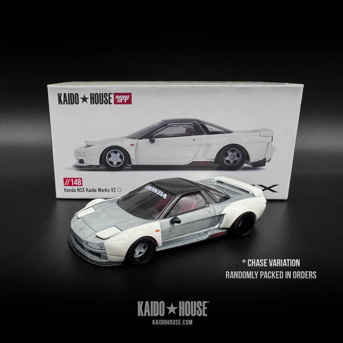 PRE ORDER Mini GT - 1:64 Honda NSX NA1 Kaido WORKS V2 White - Kaido House