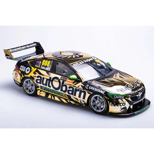 Biante - 1:18 Lowndes 888 Holden VF Commodore Autobarn Racing 2018 Gold Newcastle Farewell