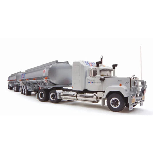 Highway Replicas - 1:64 Mobil Tanker Road Train