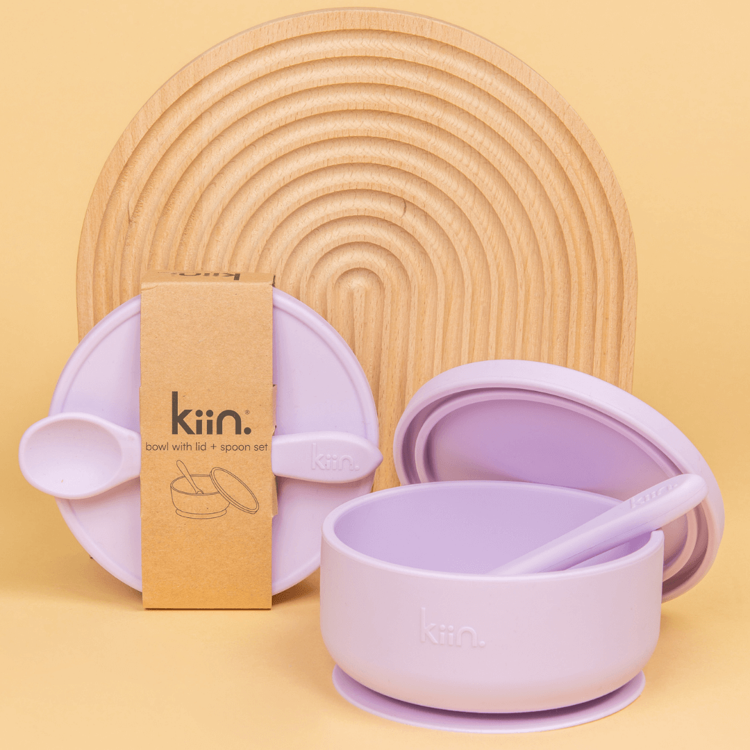 Kiin - Silicone Suction Bowl Set - Assorted Colours