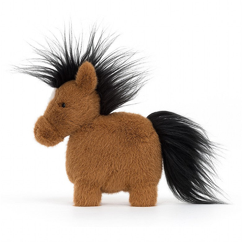 Jellycat Soft Toys Clip Clop Brown Horse with Black Maine 