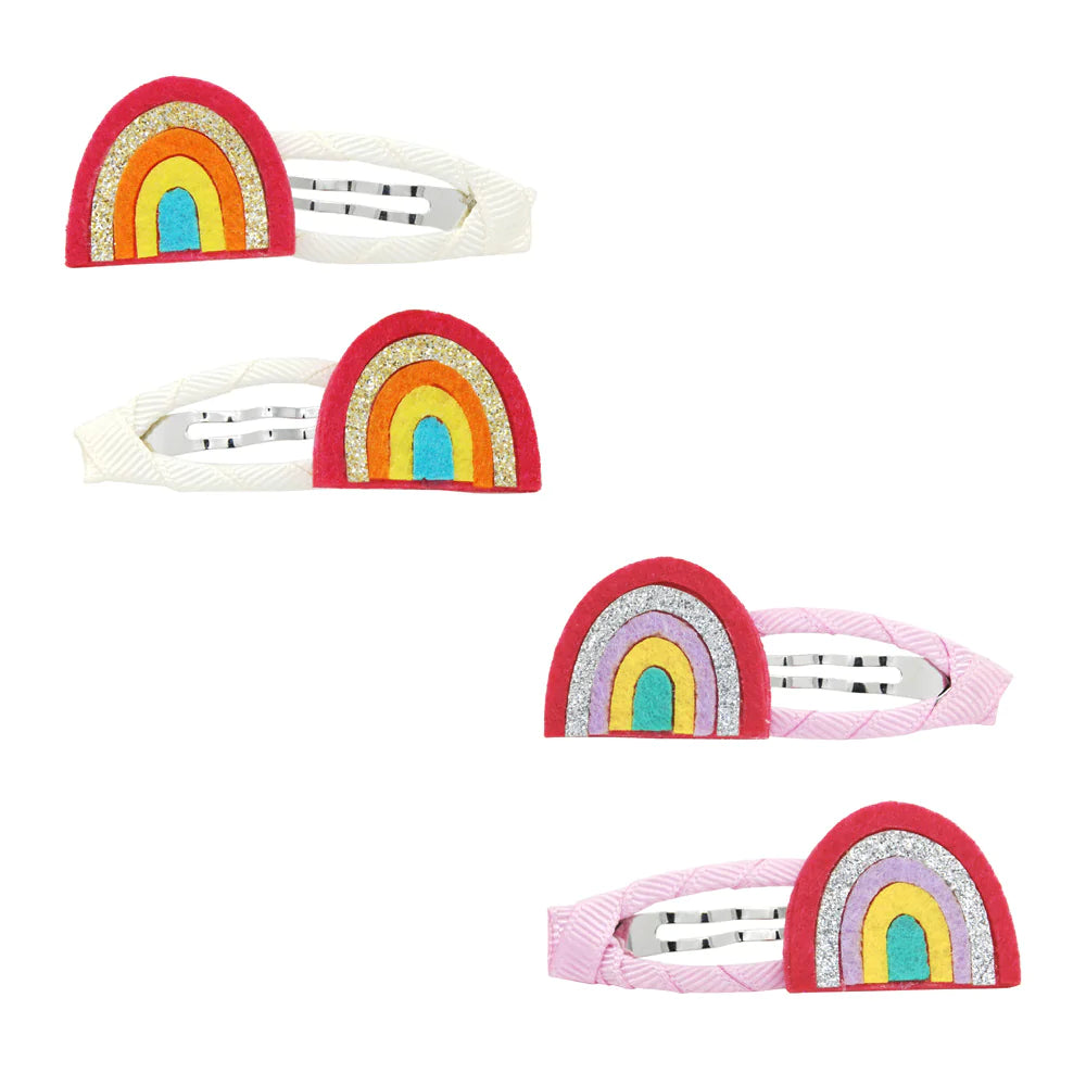 over the rainbow hair clips