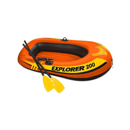 Intex - Inflatable Explorer Boat with Oars and Pump 185 x 94 x 41cm