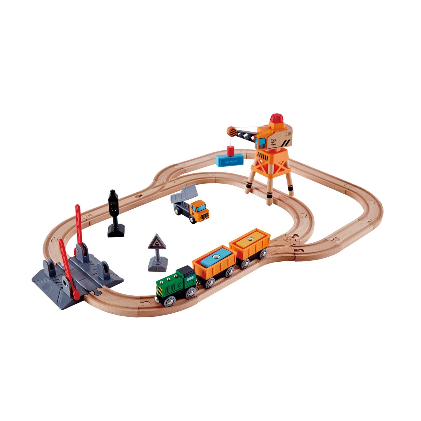 Hape - Crossing and Crane Set