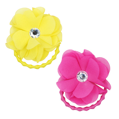 pink poppy summer blossom elastics