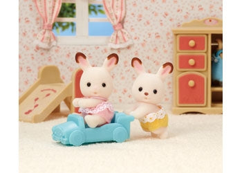 Sylvanian Families - Chocolate Rabbit Twins V2